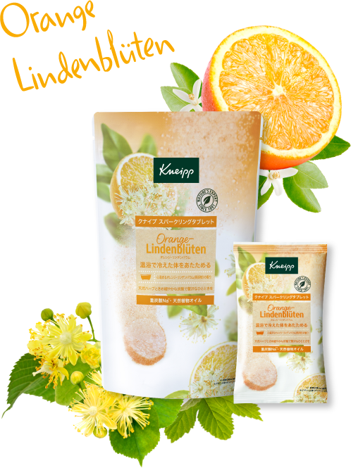 クナイプ スパークリングタブレット オレンジ・リンデンバウム＜菩提樹＞の香り
